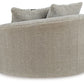 Calnita - Oversized Swivel Accent Chair - Sisal