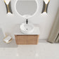 30'' Wall-Mounted Bathroom Vanity With Ceramic Art Sink
