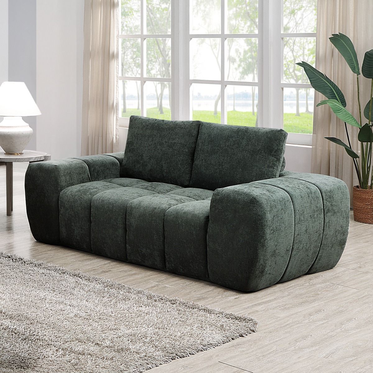 Medwin - Loveseat - Green - view 5
