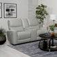 Greenfield Upholstered Power Reclining Loveseat Dove Grey - view 7