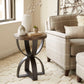 Bowden - Round Accent Table - Rustic Honey