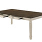 Fedele - Dining Table - Weathered Oak & Cream