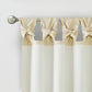 Twist Tab Lined Window Curtain Panel Champagne