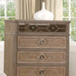 Simple Contemporary 1pc Chest of Drawers Rustic