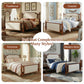 Queen Size Upholstered Platform Bed with Button Tufted Headboard