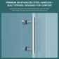 Single Sliding Bypass Shower Enclosure - 48" W x 76" H