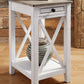 Adalane - Accent Table - White / Gray