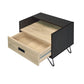 Melkree - Accent Table - Oak & Black