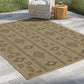 Earth GC_NTL1001 Jute/Black Indoor/Outdoor Area Rug