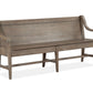 Paxton Place - Bench With Back - Dovetail Gray