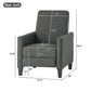 27.5" Push Back Recliner Chair