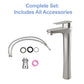 Brushed Nickel Vessel Sink Faucet