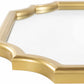 Abangay Gold Contemporary Wood Frame Mirror - Clearance