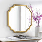 Abangay Gold Contemporary Wood Frame Mirror - Clearance
