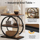 End Table Set of 2 with 3 Storage Shelves
