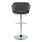 Contemporary Adjustable Barstool with Swivel