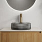 Sonny 16'' Bathroom Round Crystal Glass Sink without Faucet