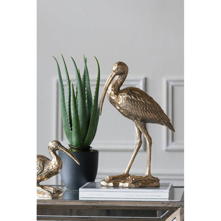 10x15.9x3.7" Standing Crane Figurine