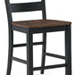 Valebeck - Barstool (Set of 2) - Black / Brown