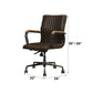 Joslin - Office Chair - Distress Chocolate Top Grain Leather