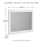 Stelsie - Bedroom Mirror - White