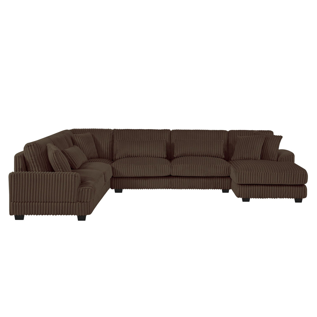 Oversized Sectional Sofa U - Shaped Sofa Couch Modern Sofa Upholstered In Soft With A Chaise Lounge For - view 3