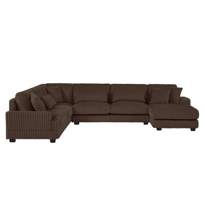 Oversized Sectional Sofa U - Shaped Sofa Couch Modern Sofa Upholstered In Soft With A Chaise Lounge For - view 3