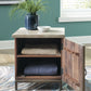 Laddford - Accent Cabinet - Shelf - Whitewash