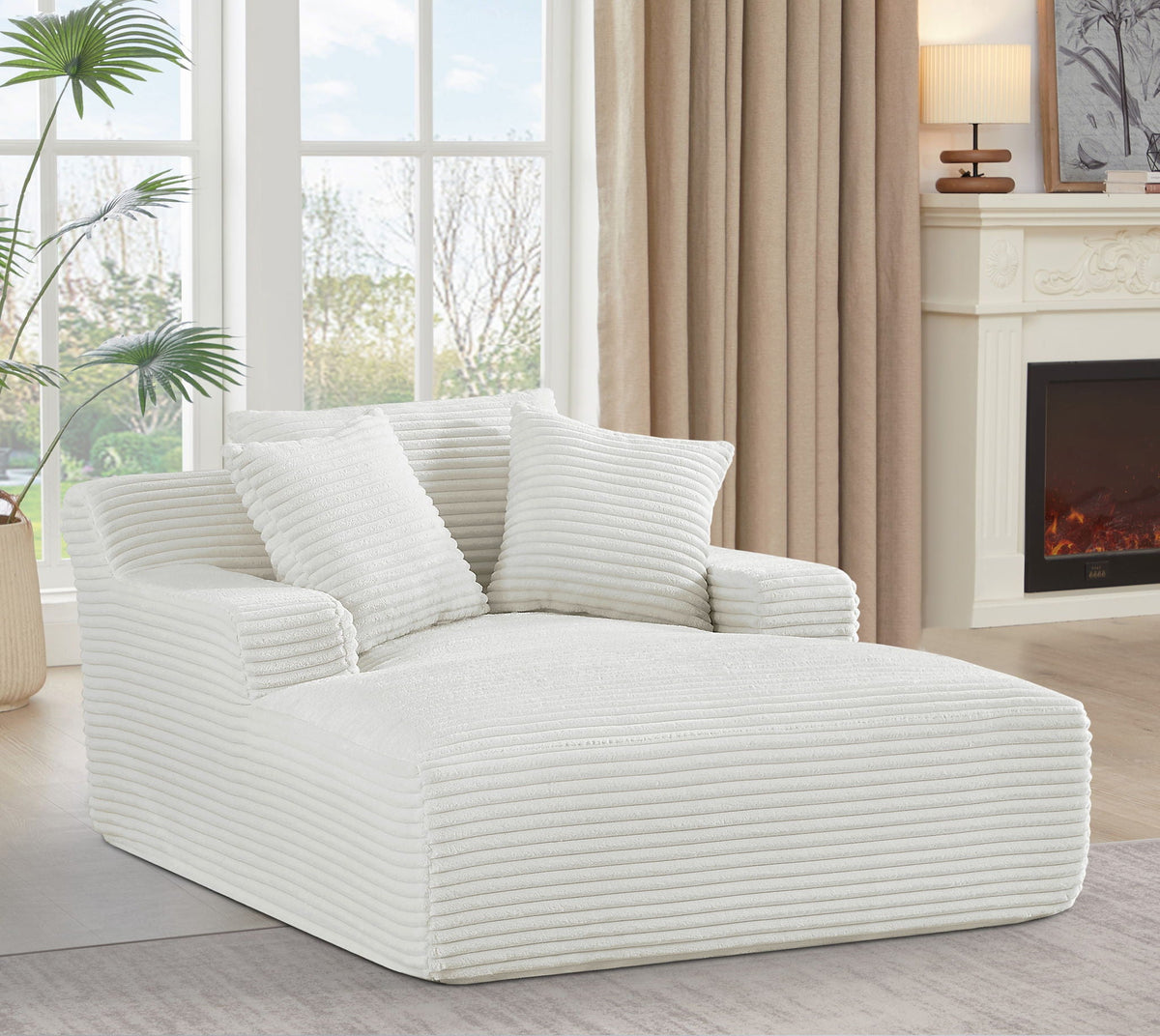 Cloudline - Oversized Chaise Lounge, Modern Comfy Couch With Full Foam Cushioning, Cozy Sleeper Sofabed - view 20
