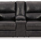 Mountainous - Power Reclining Loveseat With Console /Adj Headrest - Eclipse