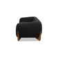 Alpine 90.5" Sherpa Sofa, Ebony