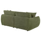 Elysia Chenille Upholstered Modular Lounge Loveseat Green - view 5