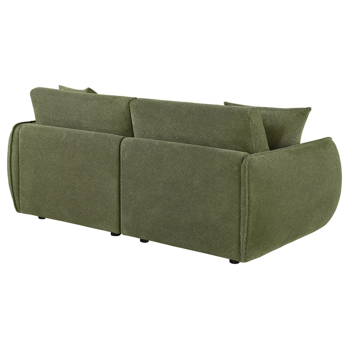 Elysia Chenille Upholstered Modular Lounge Loveseat Green - view 5