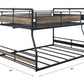 Cordelia - Full/Queen Bunk Bed - Antique Oak, Sandy Black & Dark Bronze Hand-Brushed