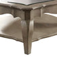 Chelmsford Clear Glass Coffee Table - Taupe