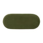Serena 38" Oval Storage Bench Ottoman, Olive