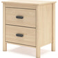 Cabinella - Two Drawer Night Stand - Tan