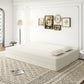 Modern Floor Sofa with 2 Pillows - Convertible Plush Sofa Bed