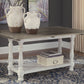 Havalance - Flip Top Sofa Table - Gray / White