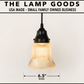 Amber Holophane Clear Glass Wall Sconce or Pendant Light