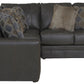 Denali - Italian Leather Match Sectional