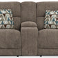 Joya - Power Headrest Power Lay Flat Reclining Console Loveseat With CR3 Heat/Massage/Lumbar/ZG - view 7