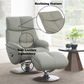 Kandoro Swivel Accent Chair with Ottoman