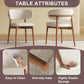 Mid-Century Modern Wood Feet Dining Chair Set of 2