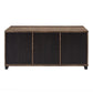 Nineel - Coffee Table - Obscure Glass, Rustic Oak & Black