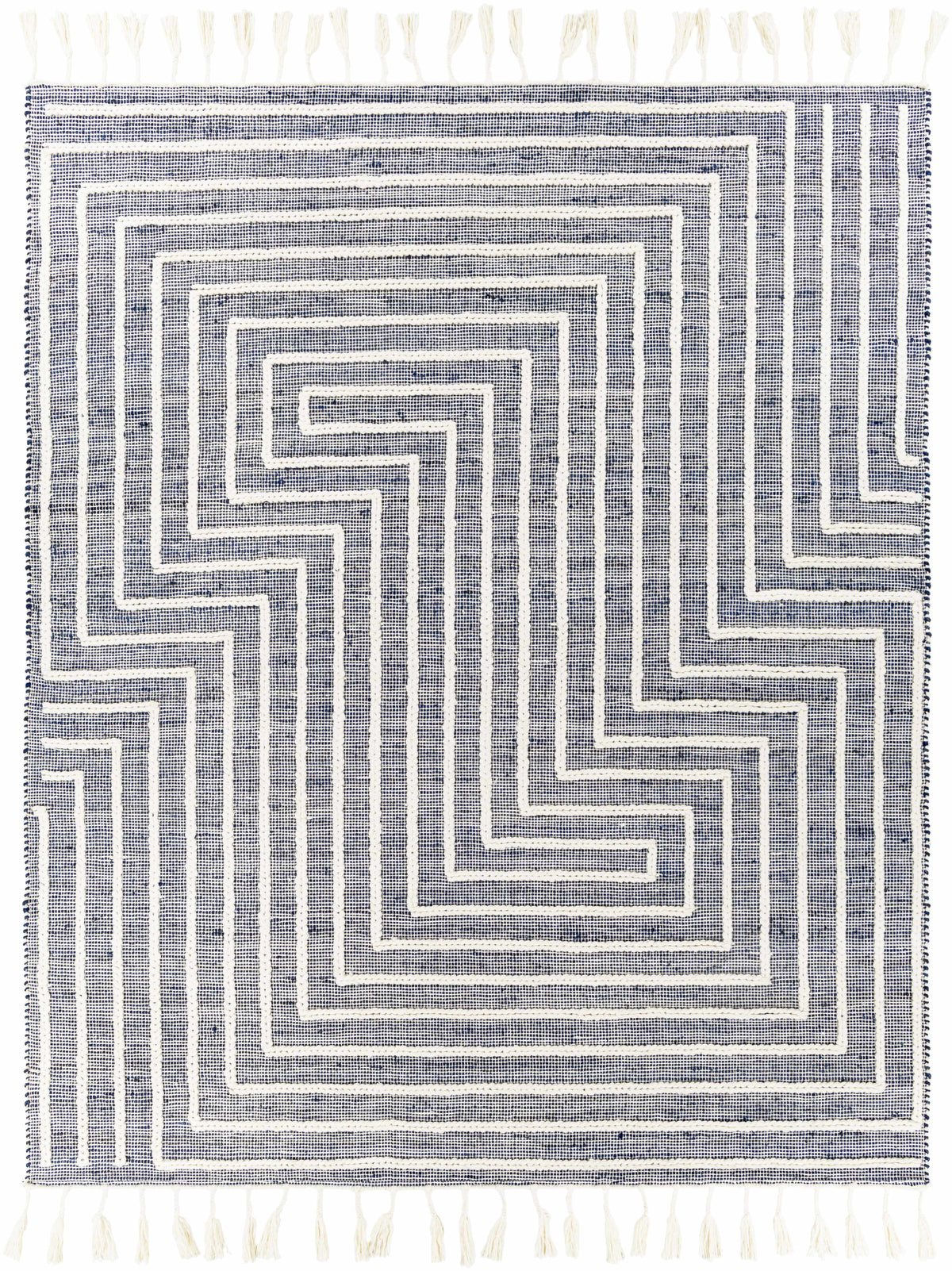 Aditya Tasseled Jute&Wool Carpet - Clearance