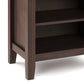 Artisan 24 Inch Wide Solid Wood Bedside Table in Warm