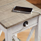 Adalane - Accent Table - White / Gray