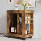Mid-century Modern Style Movable Side Cabinet