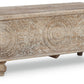 Fossil Ridge - Storage Bench - Beige